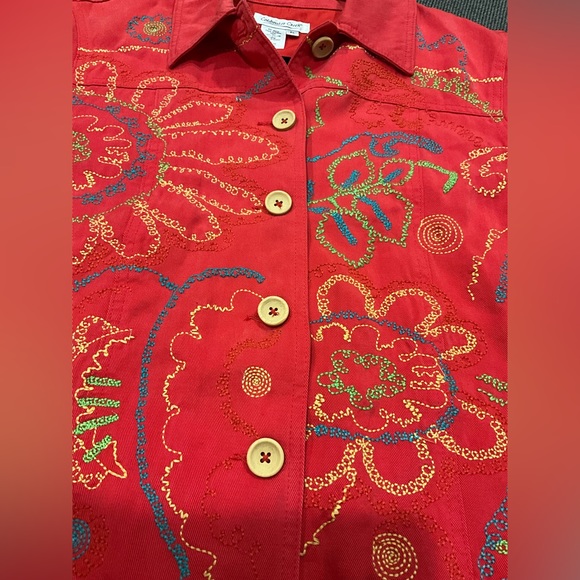 Coldwater Creek Womens Embroidered Button down Jacket - Picture 8 of 11